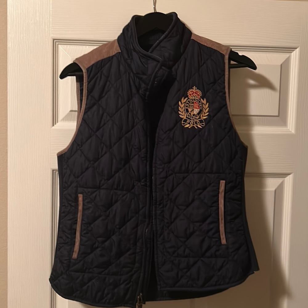 Women’s blue Polo vest